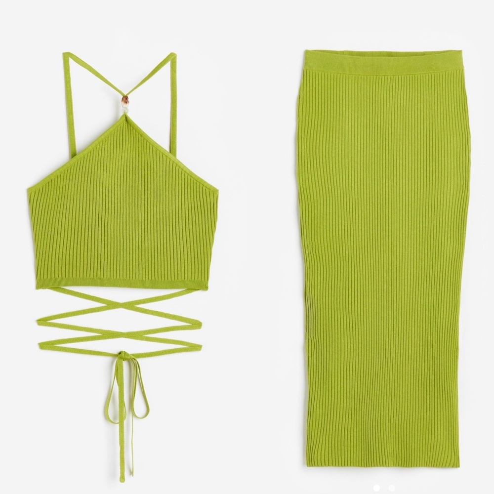H&M Green Coord Set
